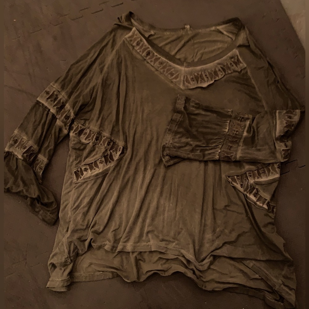 Flowy Olive Green Boutique Top